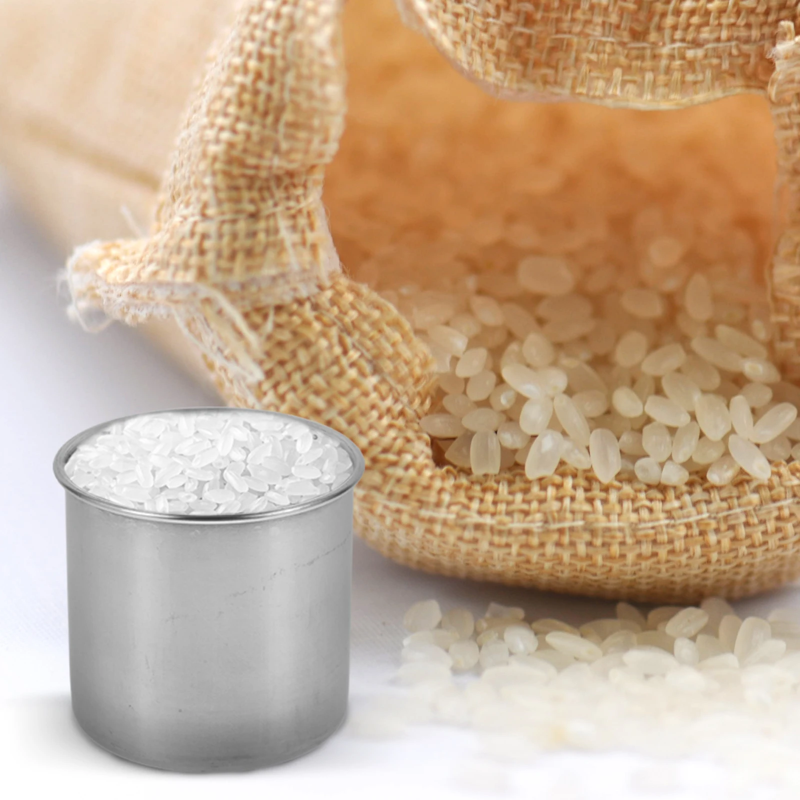 

Measuring Cup Stainless Steel Kitchen Holder Cooking Cups Baking Liquid Flour Rice Cooker Portable Precise Scale Suitable