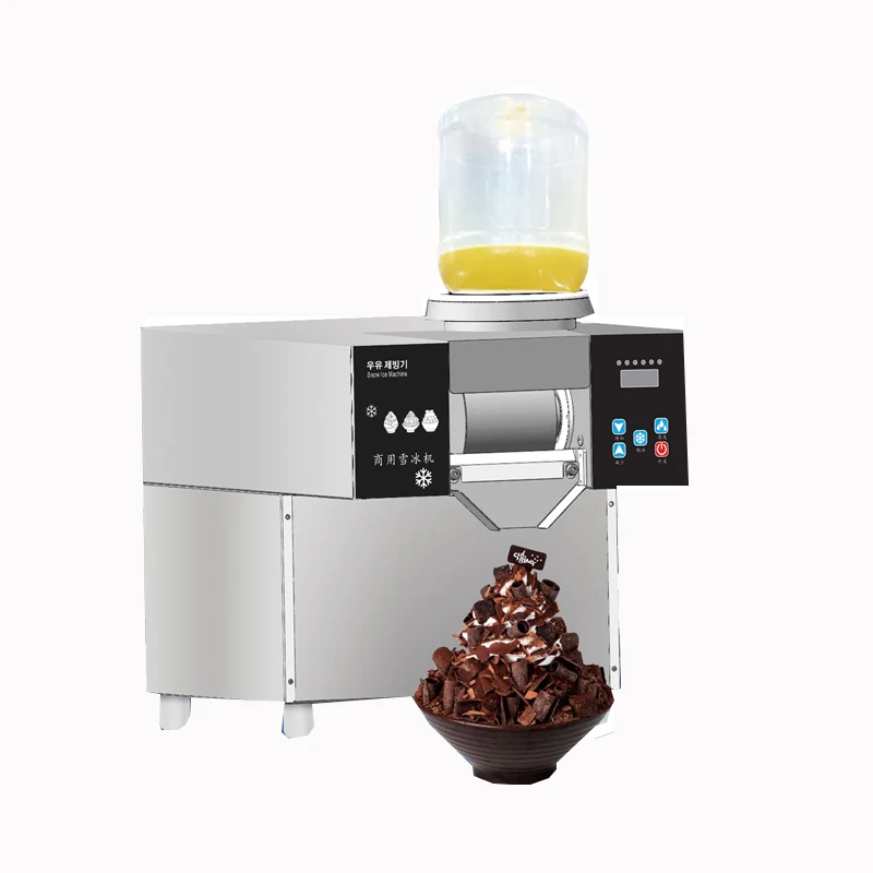 

Snowflake Ice Machine Small Snow Continuous Cooled 180Kg per day Milk Mango Bingsu Shaver Smoothie Korean Crusher