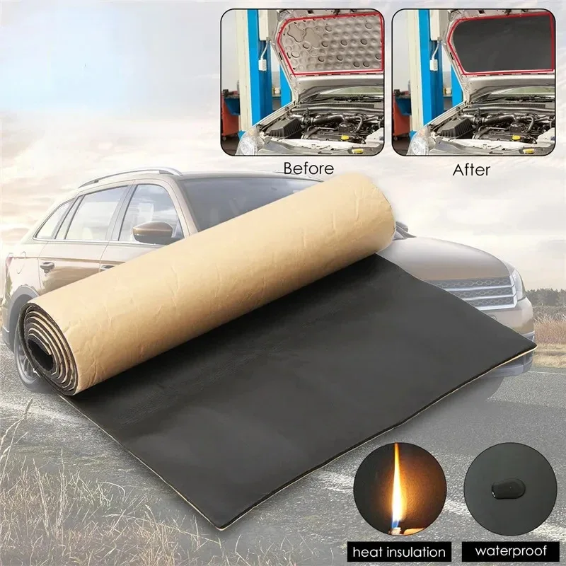 

1Roll 200cmx50cm 3mm/6mm/8mm Adhesive Closed Cell Foam Sheets Soundproof Insulation Home Car Sound Acoustic Insulation Thermal