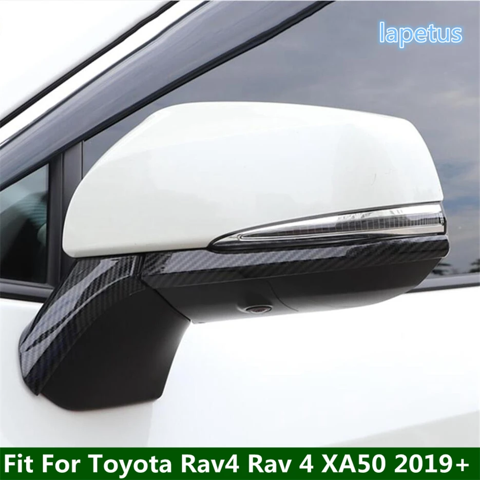 

ABS Car Rearview Mirror Side Molding Stripes Decoration Frame Cover Trim Fit For TOYOTA RAV4 RAV 4 XA50 2019 - 2022 Accessories