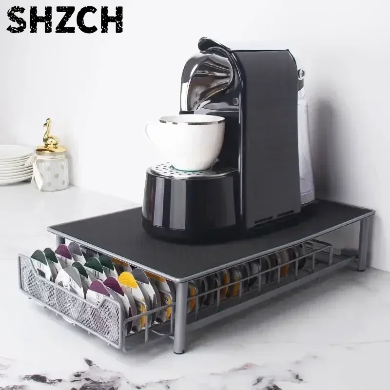 64 Cups Coffee Capsule Holder for Tassimo BOSCH Rotatable Large Capacity Metal Organizer Coffee Accessories for Home