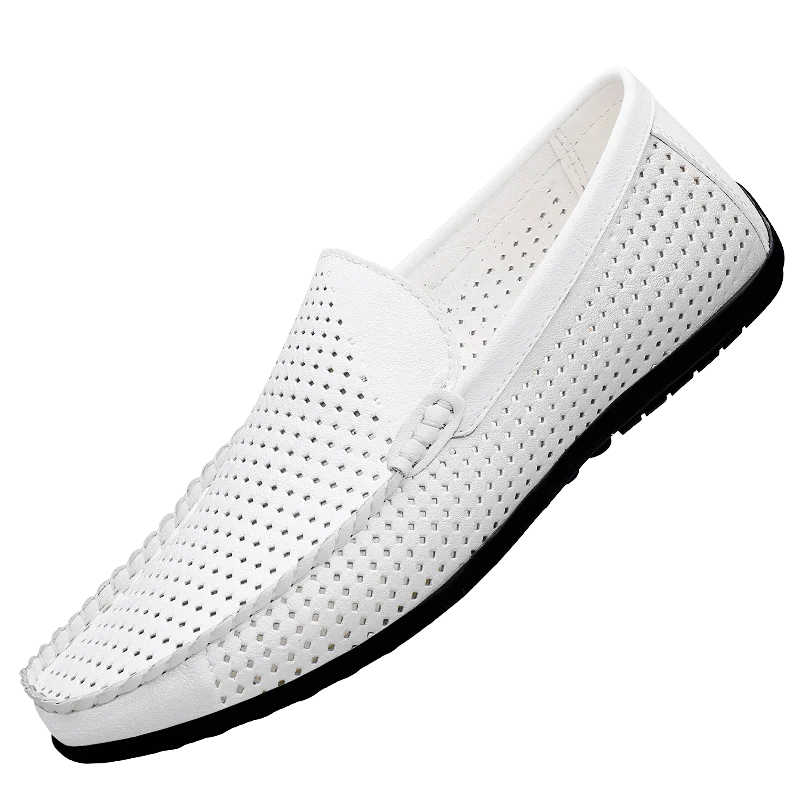 White with holes