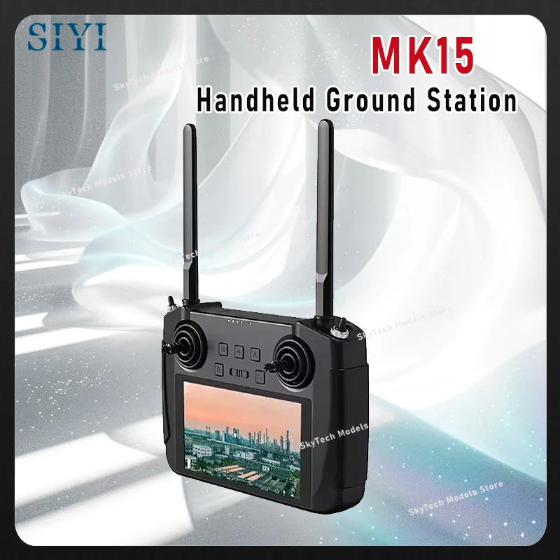 

SIYI MK15 Enterprise Пульт дистанционного управления Умный контроллер с 5,5-дюймовым сенсорным ЖК-экраном Full HD FPV для БПЛА UGV USV CE