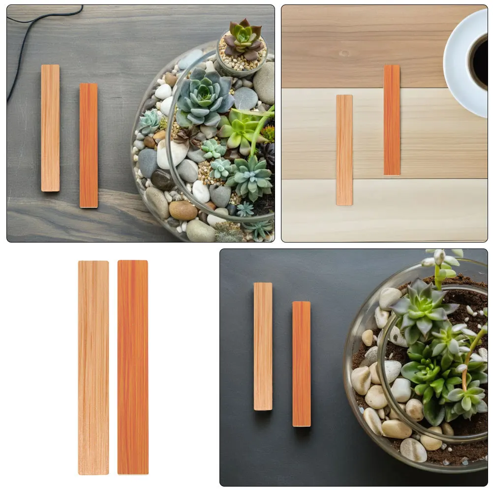 Panneaux de sol réalistes en Grain de bois, 40 pièces, feuilles de sol miniatures détaillées pour bricolage, petite maison, chambre à coucher, cuisine, projets de modélisation