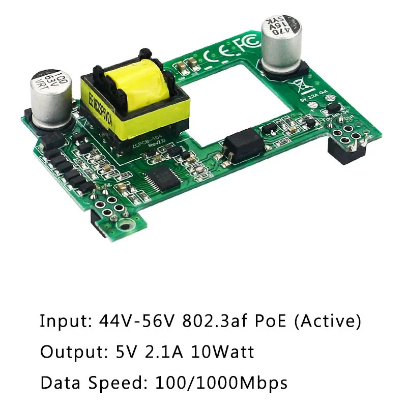 Raspberry Pi PoE HAT 5V2A Active Power Over Ethernet HAT  with Heatsink for Raspberry Pi 4 Model B or 3B+ - Image 2