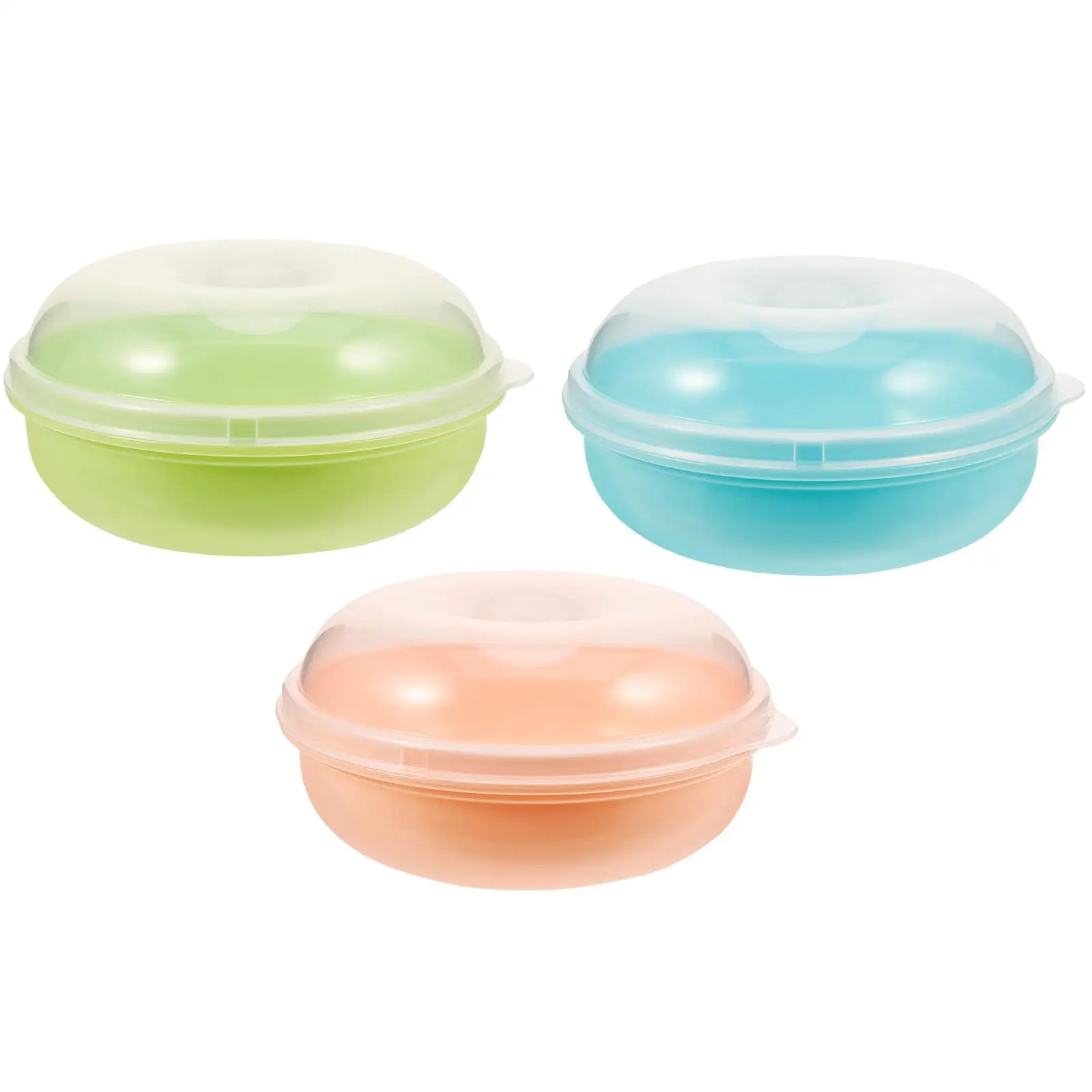 

3pcs Bread Containers Airtight Loaf Box Pink Bread Container Blue Green Food Preservation Kitchen Countertop Display