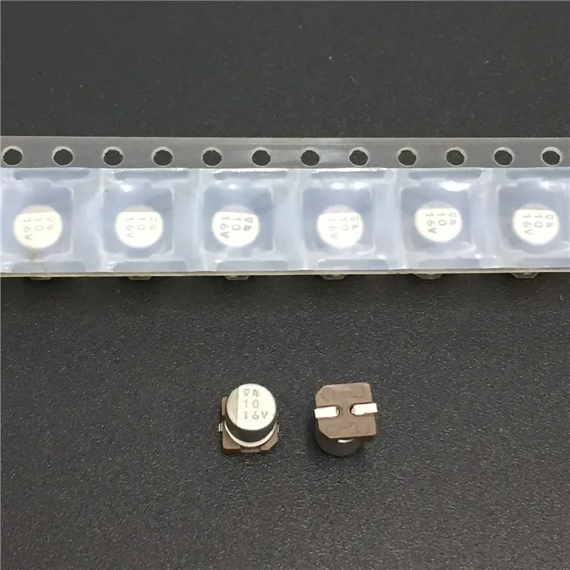 10Pcs/100Pcs 10uF 16V NICHICON WX series 4x5.4mm 16V10uF Chip type SMD Aluminum Electrolytic Capacitor