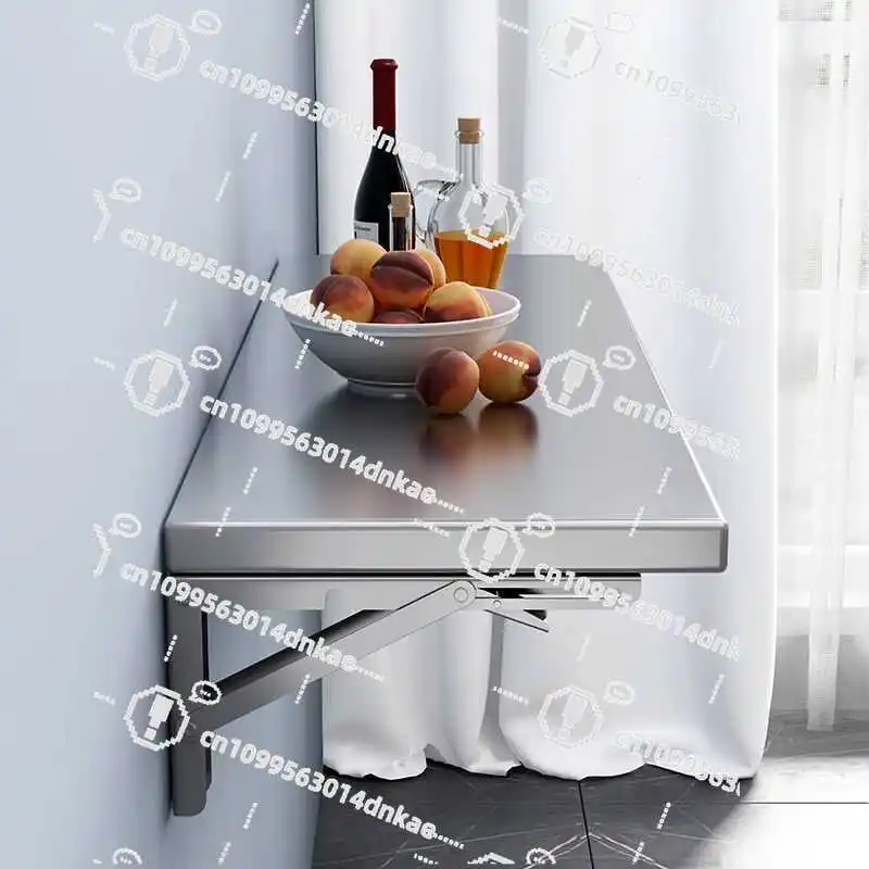 First Floor Kitchen Stainless Steel Folding Wall Hanging Storage and Finishing Wall Rack Punching Wall Rack Household Vegetable