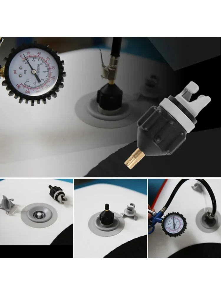 Multifunktions-Luftventil-Adapter-Set für SUP-Boards, aufblasbare Pumpenadapter, Paddelboot, Kajak, Luftventil-Pumpenanschluss-Kombi-Set