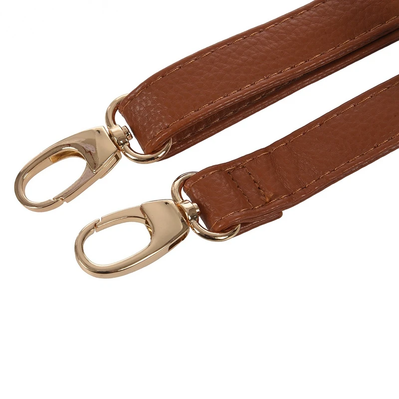 3X DIY Replacement Leather Bag Shoulder Strap Handle Cross Body Adjustable 140 X 2Cm, Brown