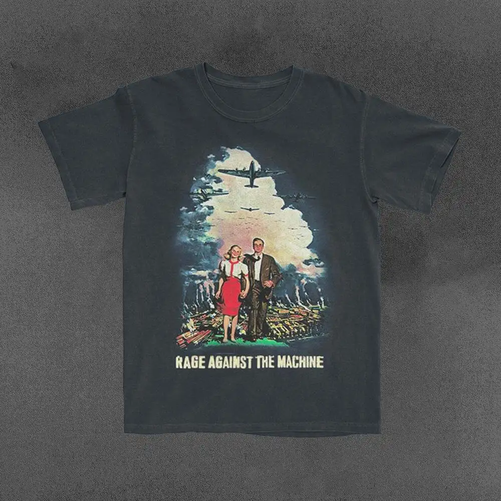 

Классическая черная унисекс рубашка злой империи Rage Against The Machine _ 1689