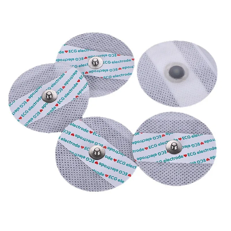 50Pcs Disposable Medical ECG Electrode Patch Non-Woven Buttons ECG Machine ECG Detector Monitor Accessories Electrode Patch
