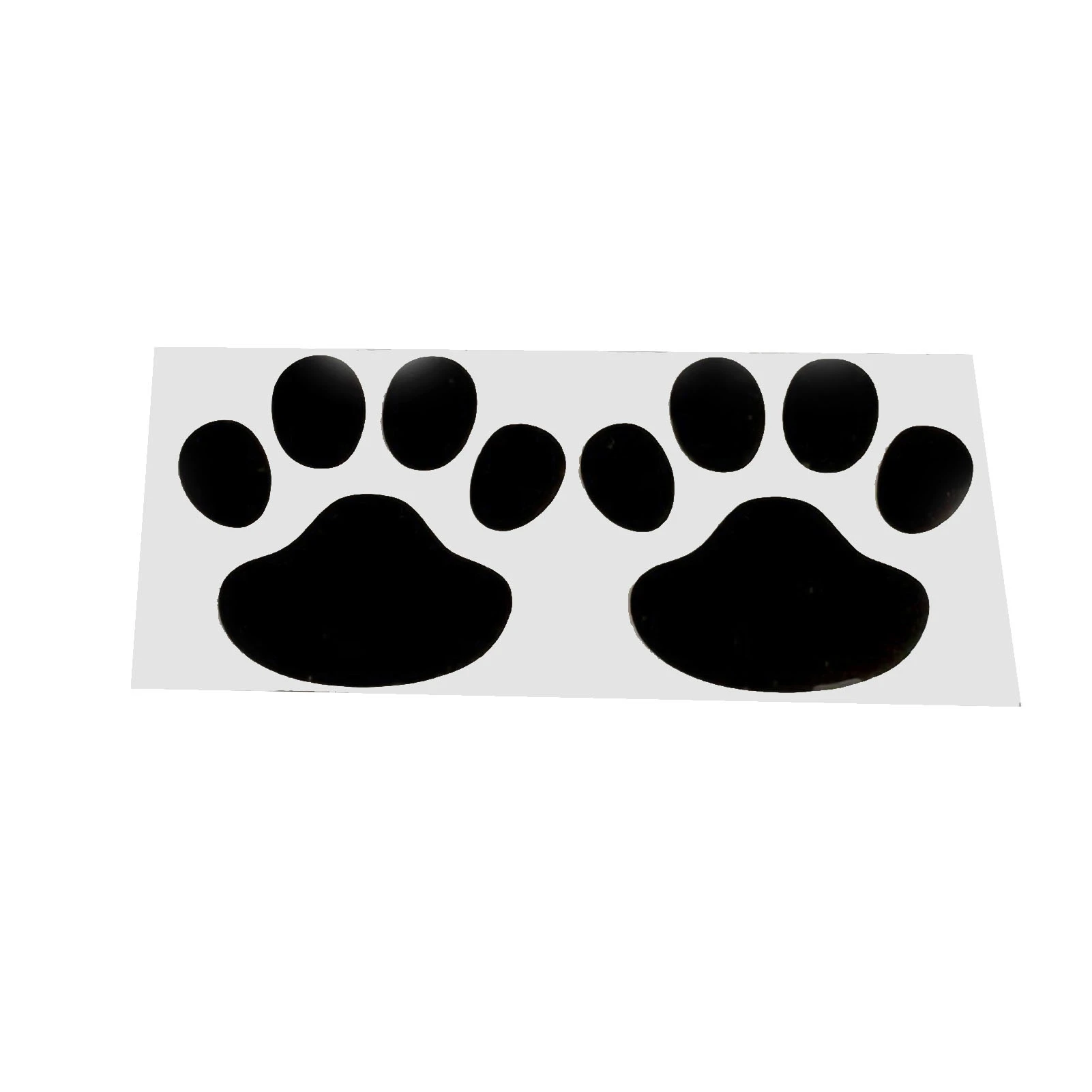 2 stuks Universele PVC Hond Poot Voetafdruk Sticker Autoembleem Decal Decoratie Sticker voor Achterruit Bumper Huisdier Exterieur Accessoires