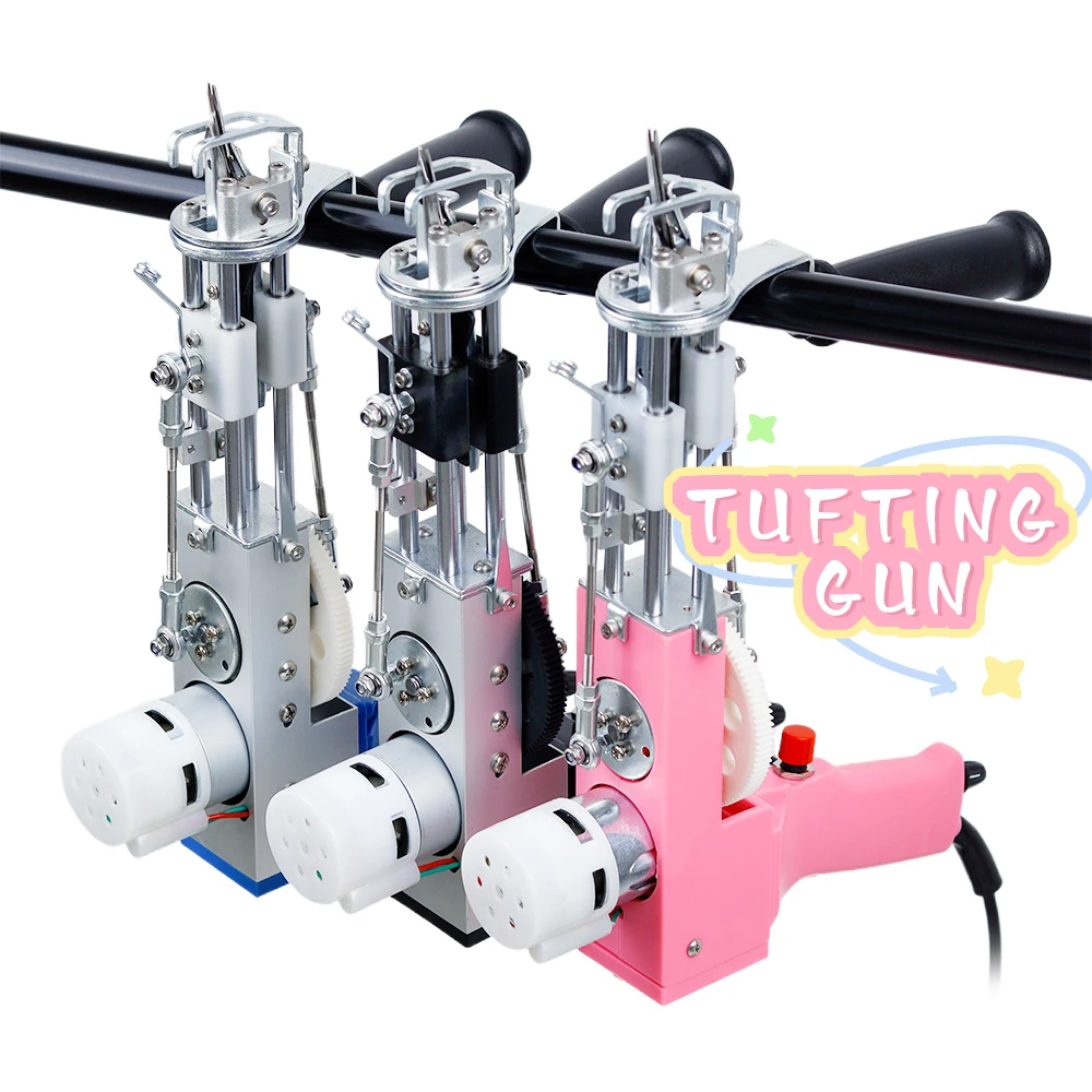 Tufting Gun 2 in 1 Cut Pile Loop Pile Rug Gun Machine Starter Kit Rug Tufting Kit Electric Gun Carpet Weaving Flocking Machine