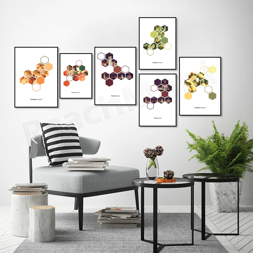 Italy, Florence city poster, travel photography, autumn artwork, autumn wall art, autumn poster, pumpkin print