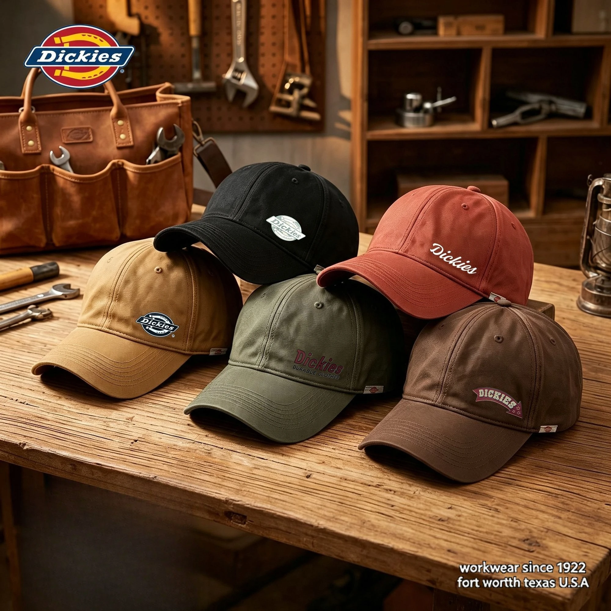 Dickies New Fashion Baseball Cap for Men Women, Trendy Pure Cotton Visor Hat, Outdoor Windproof Sun Shade