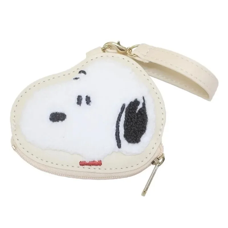 

Snoopys Cute Cartoon Character Head Shaped Storage Bag Cute Cartoon Embroidered Coin Purse Bag Pendant Keychain