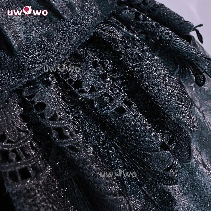 UWOWO Collab Series: Ciell Cosplay Anime Black Bulterr Ciell Sieglinde Sullivan Emerald Witch Gown Cosplay Costume