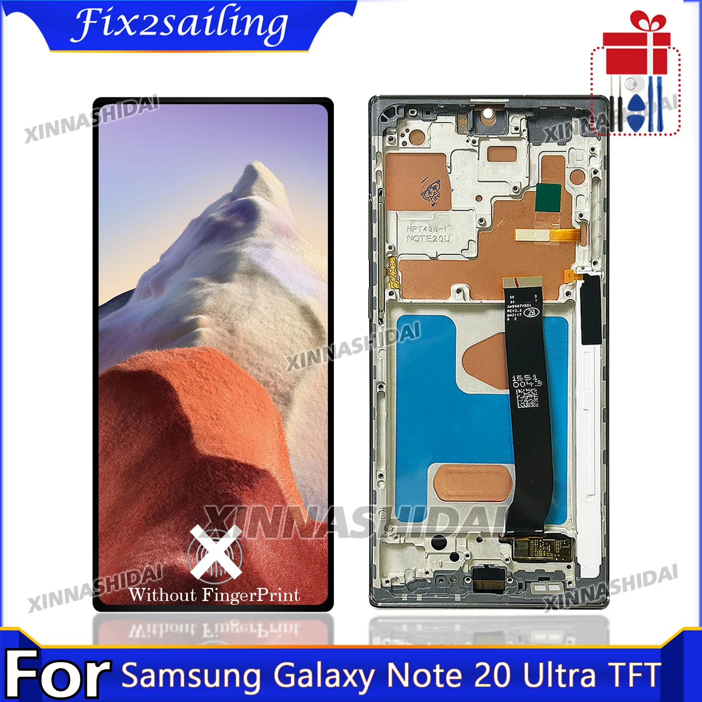 Tested NEW TFT Screen For Samsung Galaxy Note20 Ultra LCD Screen Replacement For Samsung Note20 Ultra 5G LCD Diaplay N985F N986B