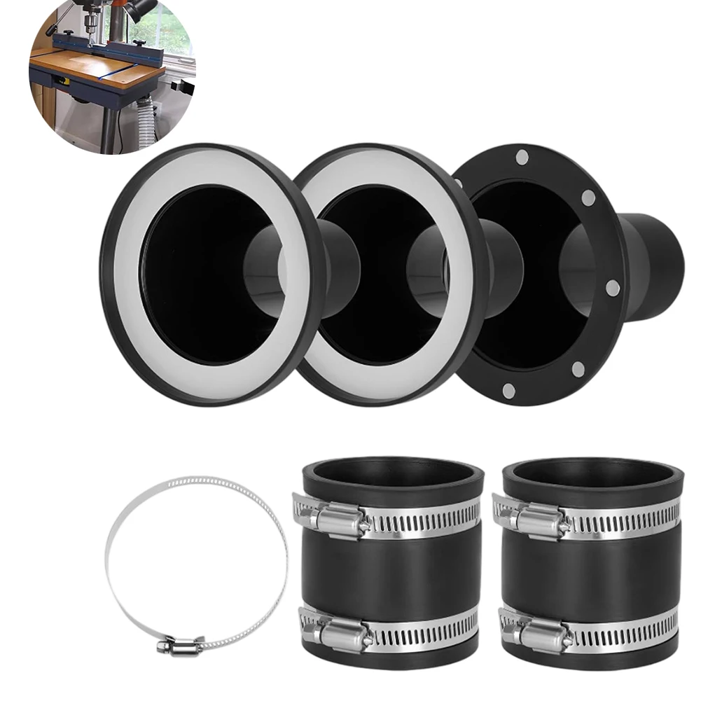 

6-Piece Magnetic & Clamp Dust Collection Kit: Quick Connect With Magnetic Quick Release For Shop Vacuum Hoses