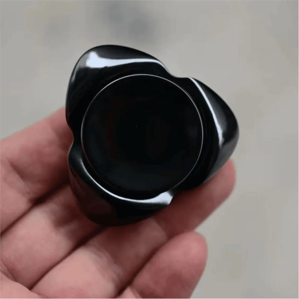 TMAX EDC hareng trois lames Fidget Spinner manipulation sensation gyroscope acier inoxydable poli Fidget Spinner Fidget jouets métal