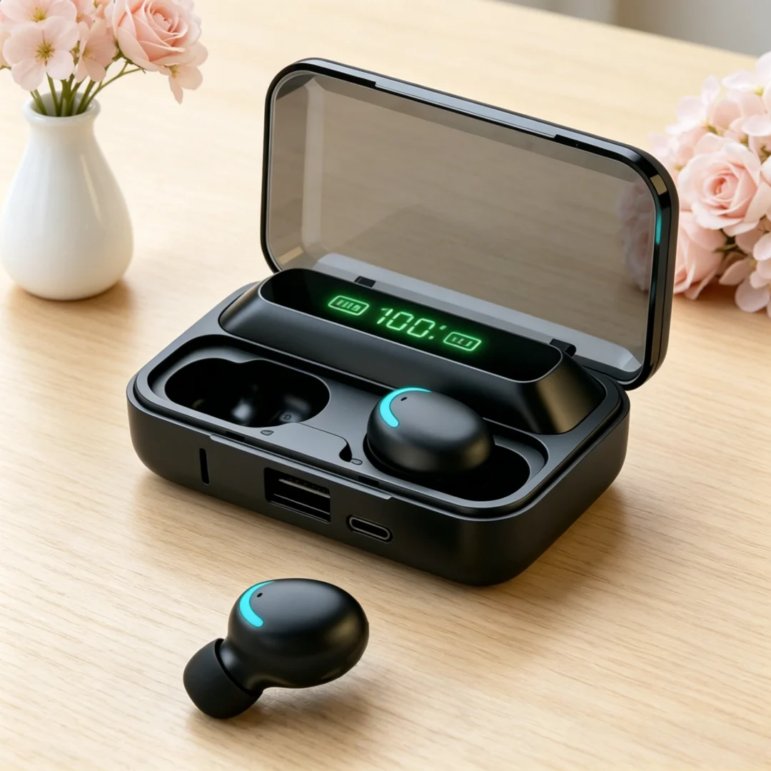 New F9 Bluetooth Headphones 9D Stereo High Bass Sport Earphones Handfree Touch Control Tws Wireless Earbuds Headset