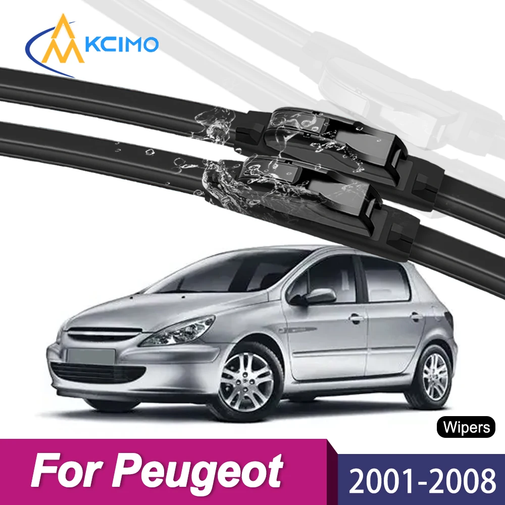 

Wiper Blades for Peugeot 307 2001–2008, Front Windshield Wipers, Streak-Free Quiet All-Weather Wipers