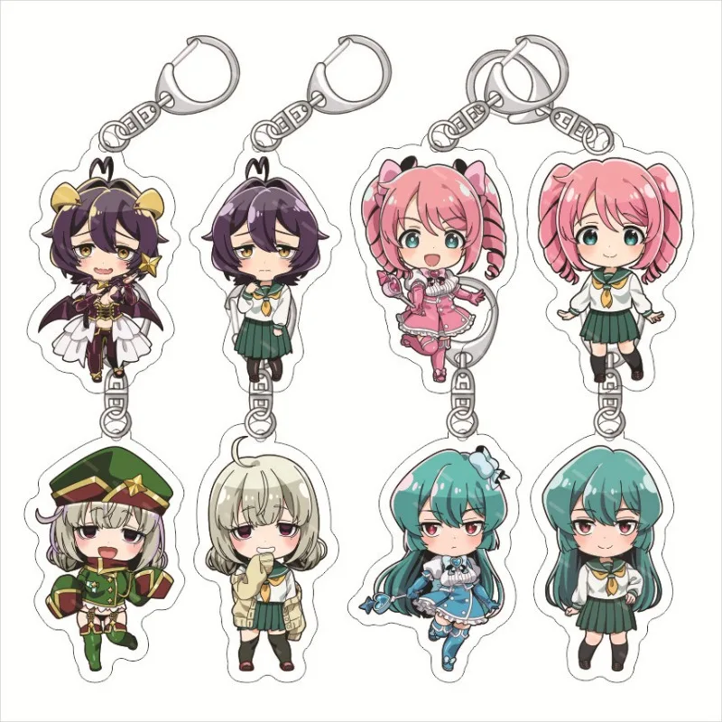 Gushing Over Magical Girls Anime Keychain Hiiragi Utena Araga Kiwi Acrylic Key Chain Kawaii Bag Pendent Accessories Collection