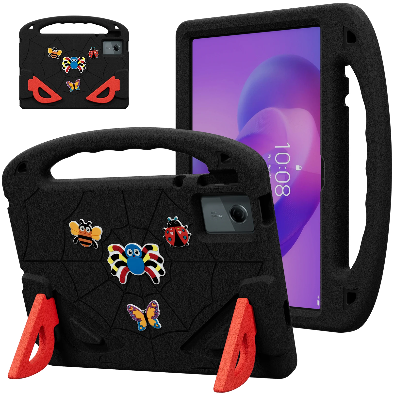 Cartoon Insect Case For Lenovo Tab M11 / Tab K11 Gen 2 / Idea Tab / Xiaoxin Pad 11 2024 , Shockproof EVA Tablet Cover with Handl