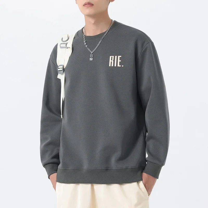 

Толстовки с круглым вырезом, мужские весенне-осенние повседневные модные толстовки с буквенным принтом для мужчин, новая винтажная одежда