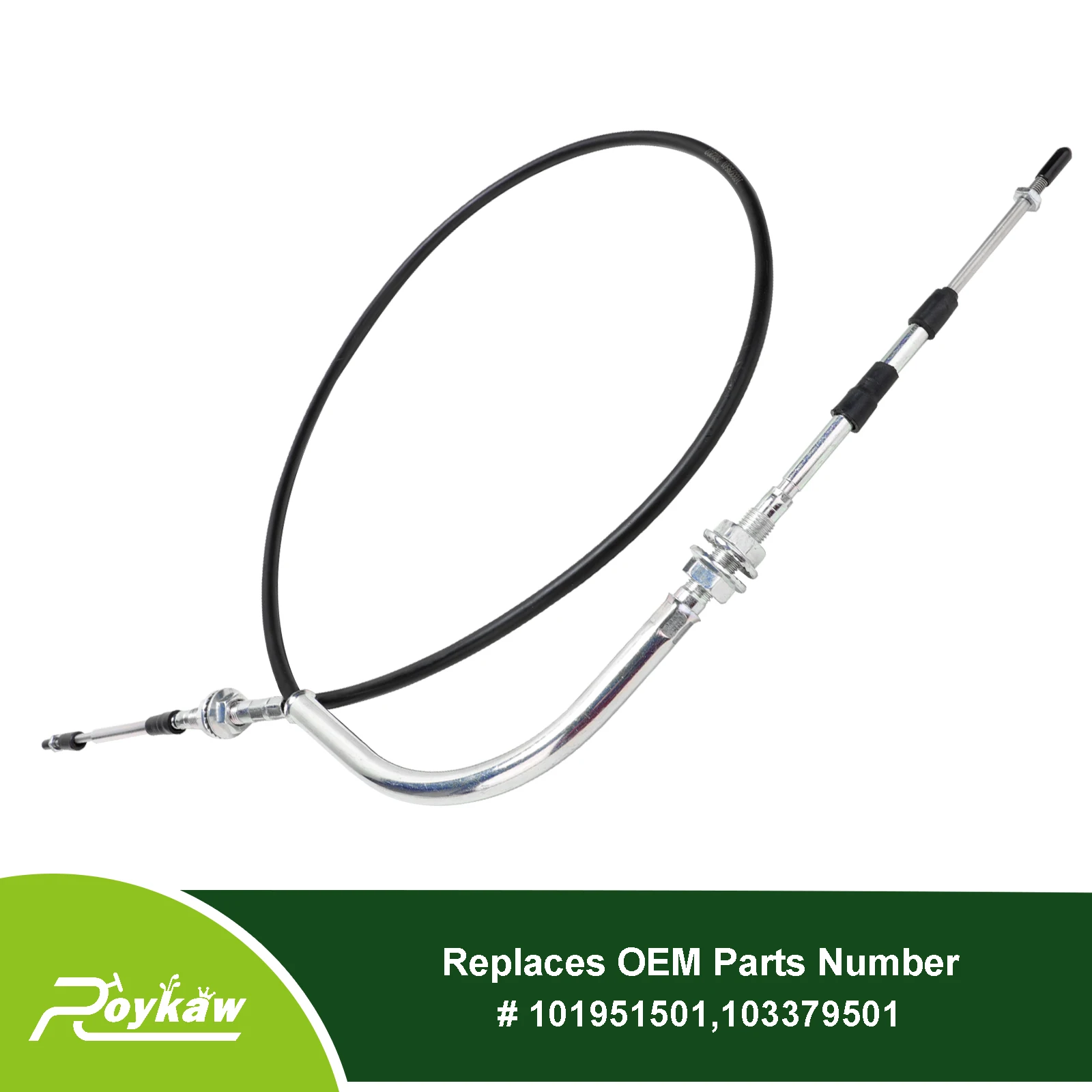 Roykaw Golf Cart DS Forward and Reverse Transmission Shift Cable for Club Car DS 1998-up, Replaces OEM # 103379501, 101951501