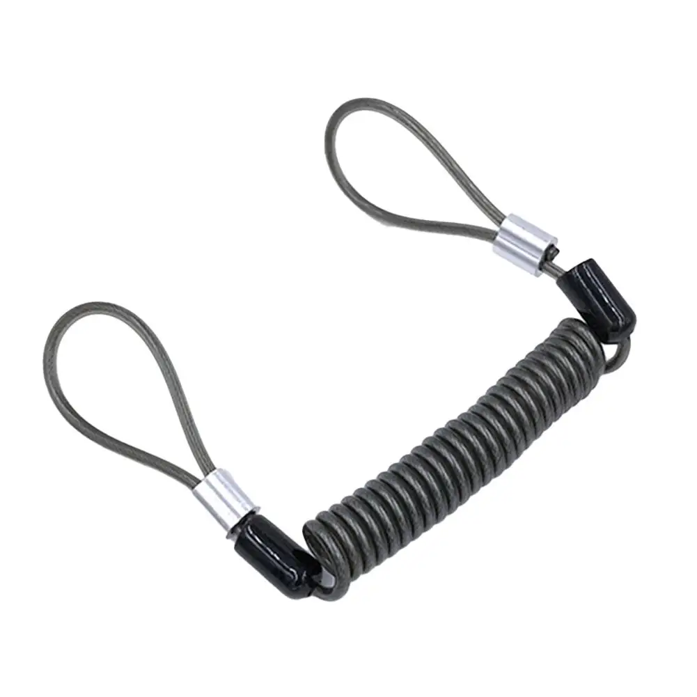Bike Spring Cable Lock Anti-Theft Rope Computer Lock Anti-loss Wire Rope 1.2-2m Bicycle Accessories