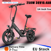 E-bike 250W Brushless Motor 36V10.4AH Lithium Battery Electric Bike Adult City Commuting 14inch Tire Light Mini Electric Bicycle