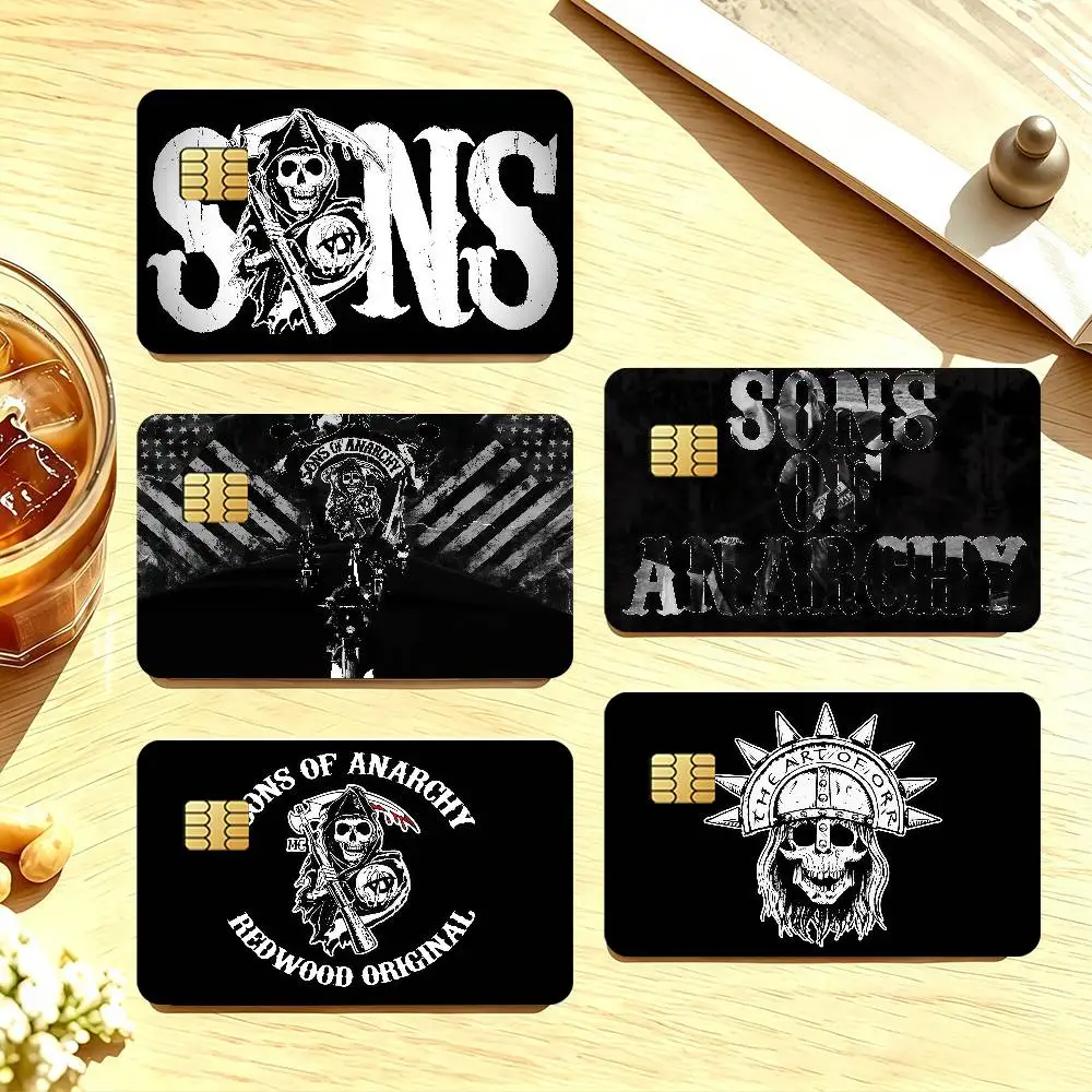 Movie Sons of A-Anarchy Credit Card Skin Stickers For Bank Card Bus Metro Cards Waterproof Anti-Scratch Gift 4PCS