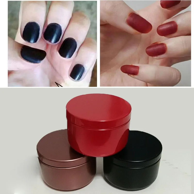 India Natural Plant Henna Nail Dye Powder Wine Red Black Color Bottle Long Lasting Natural Luster 20g