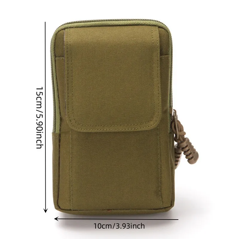 6.5 Inch Mobile Phone Bag Outdoor Tactical Waist Bag Wearing Belt Mobile Phone Waist Bag Wear-resistant Construction Waist Bag