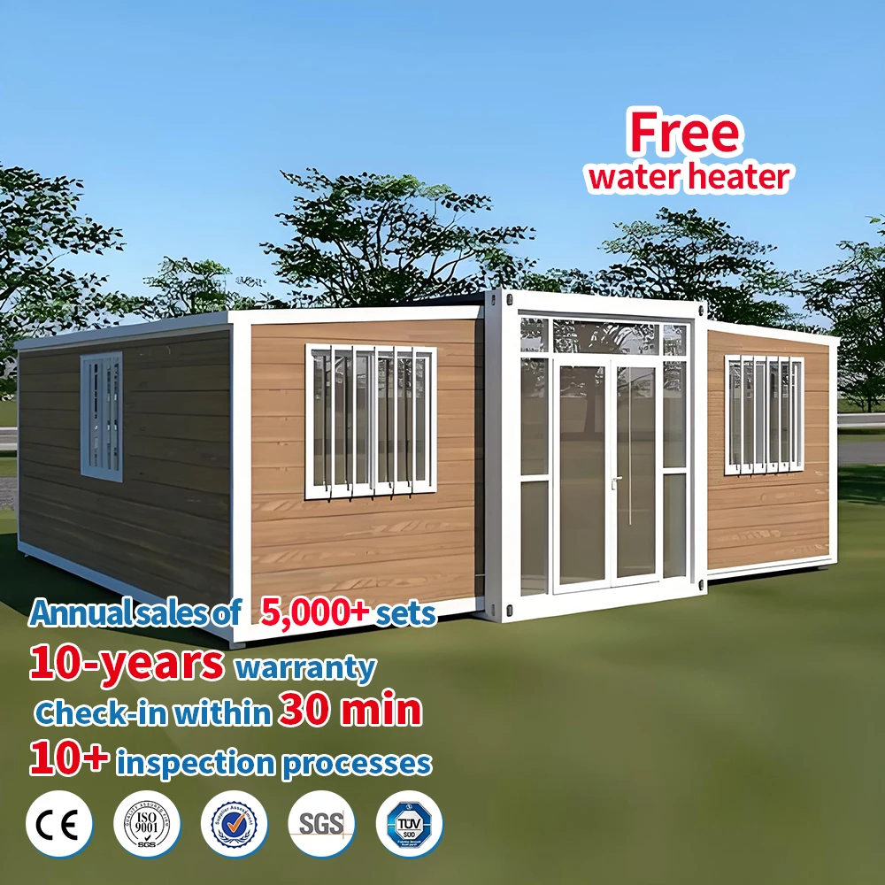Australia 20ft 40ft Expandable Container House with Bathroom Kitchen Removable Folding Furnished House Made of Sandwich Panel