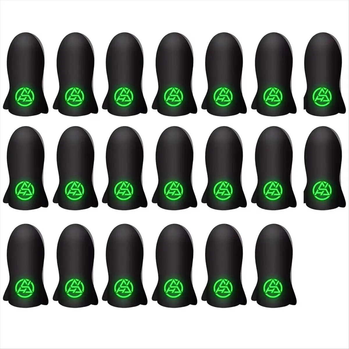 DT1221 Mon.20Pcs Mobile Gaming Finger Sleeves for Anti-Slip Breathable Thumb Protectors Gamer Finger Covers A
