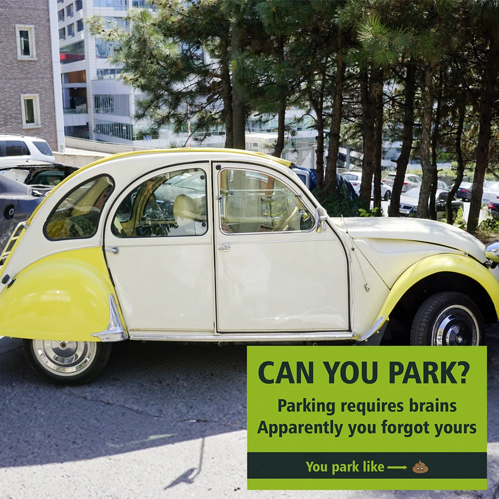 50pcs Humourous Parking Cards "Can You Park?" 3.5 x 2 inch, prank funny cards, offending funny cards, mini portable prank ca