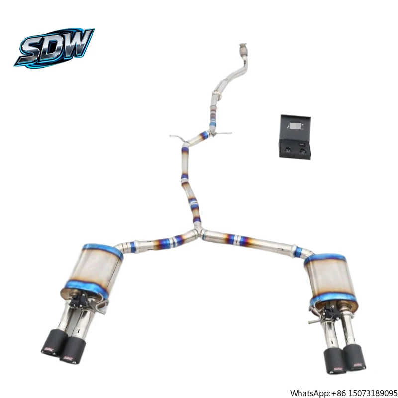 Stainless Steel Mirror Polished Exhaust Pipe for  A3 A4 A5 Q5 SQ5 Q7 Q8 SQ8 RS Q8 Sport Sound Escape Catback System