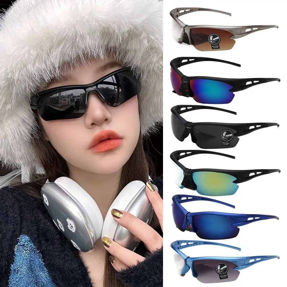 نظارات شمسية رياضية بلاستيكية عصرية للقيادة والصيد Y2K نظارات شمسية لركوب الدراجات للرجال والنساء