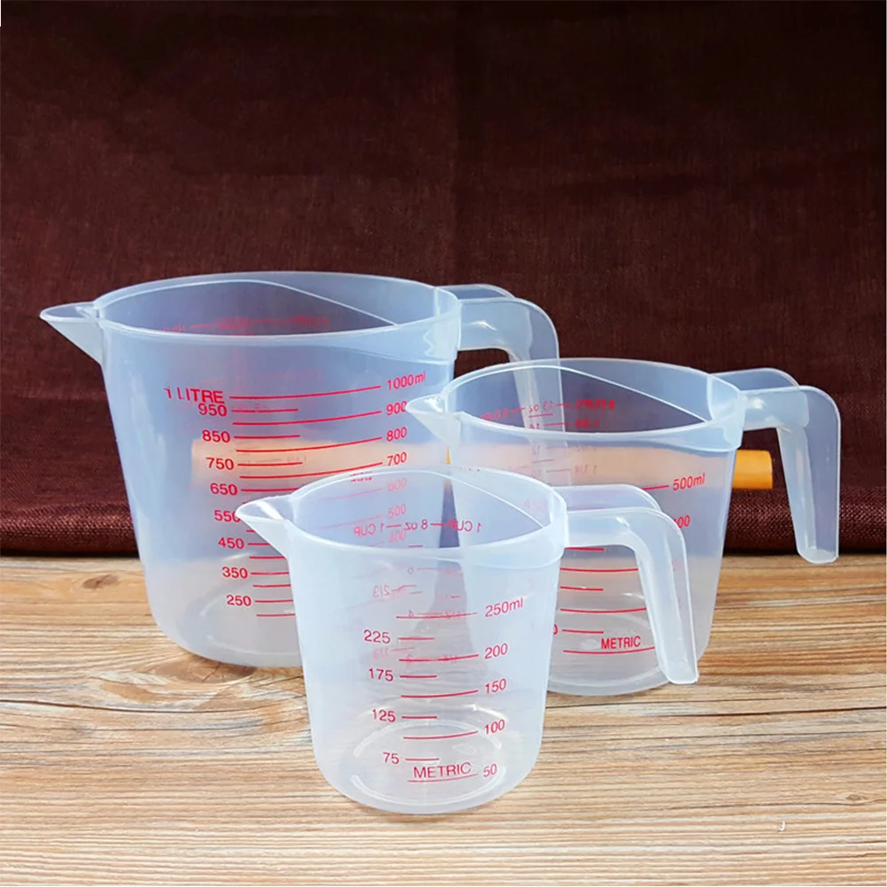 

1000Ml Plastic Measuring Cup Lightweight Reusable Liquid Container Graduated Scale Volumetric Measuring