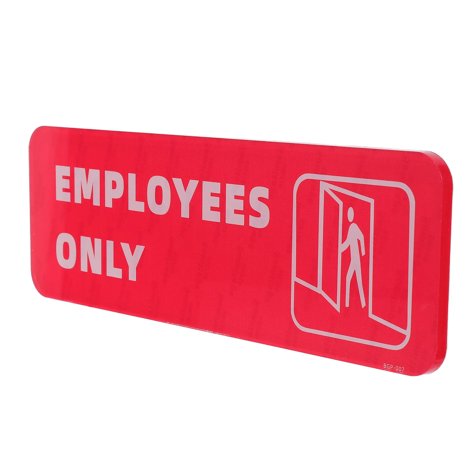 

Employees Only Door Sign Adhesive Acrylic Peel and Stick No Entry Restricted Area Sticker Office Entrance Business Retail Store