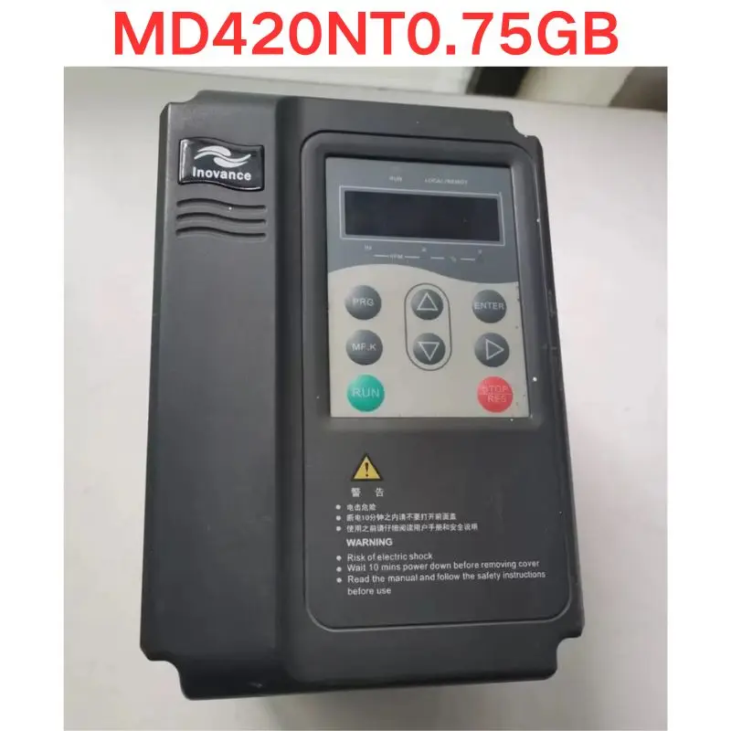 Used Inovance MD420NT0.75GB Frequency converters 0.75KW Functional test OK