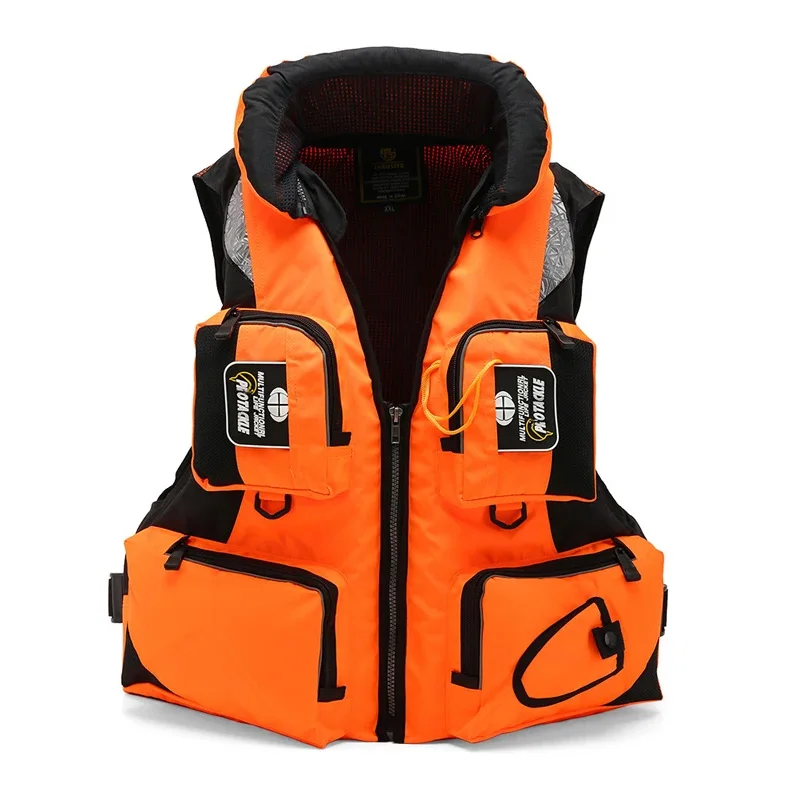 Adult Life Jacket for Men, Fishing Vest, Adjustable Buoyancy Aid, Swimming Boating, Sailing, Water Sports, Safety