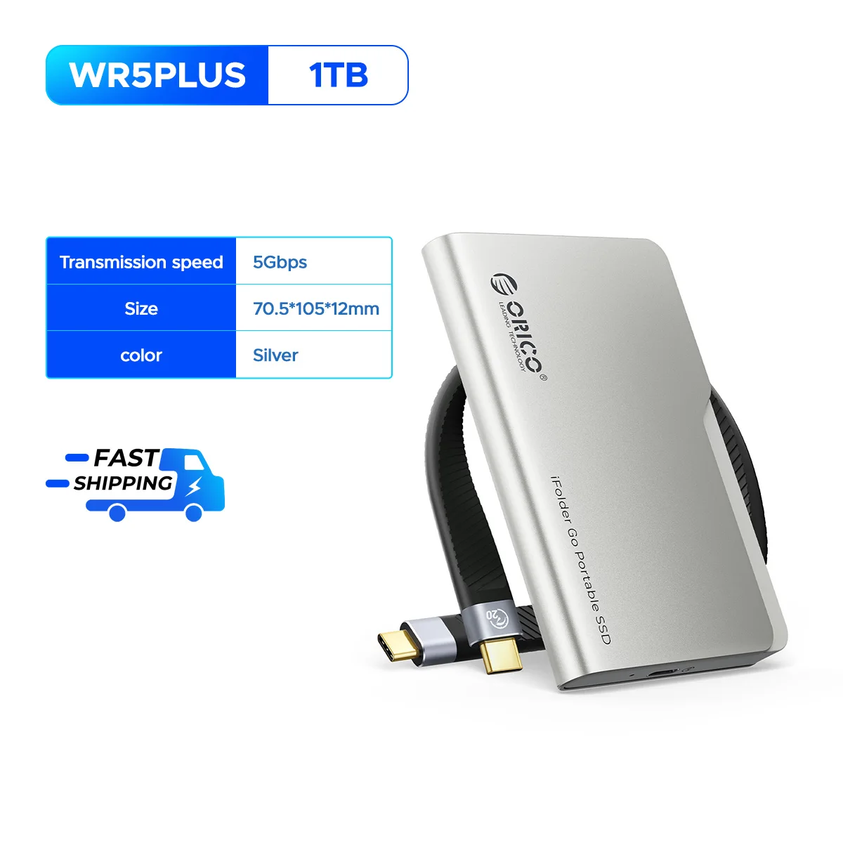 ORICO 1TB 外付けSSD USB3.2 Gen1 ポータブル