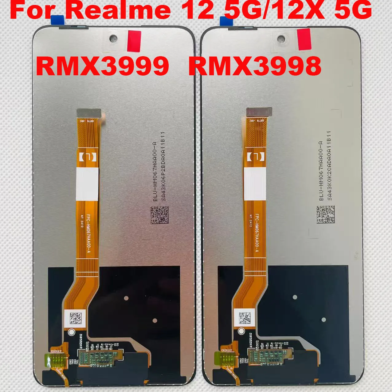 6.72 "Originele LCD Voor Realme 12 5G RMX3999 Lcd-scherm Frame Touch Digitizer Voor OPPO Realme 12X 5G RMX3998 RMX3997