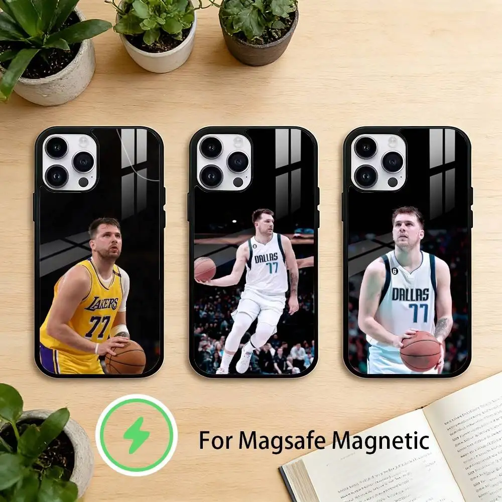 

basketball Luka Doncic 77 Phone Case For iPhone 17,16,15,14,13,12,Plus,Pro,Max For Magnetic Wireless Charge