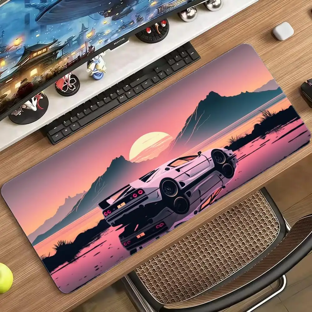 Gradient  sunset large size mouse pad xxl rubber keyboard XL extended Gaming Desk Mat mouse pad for Office Workers
