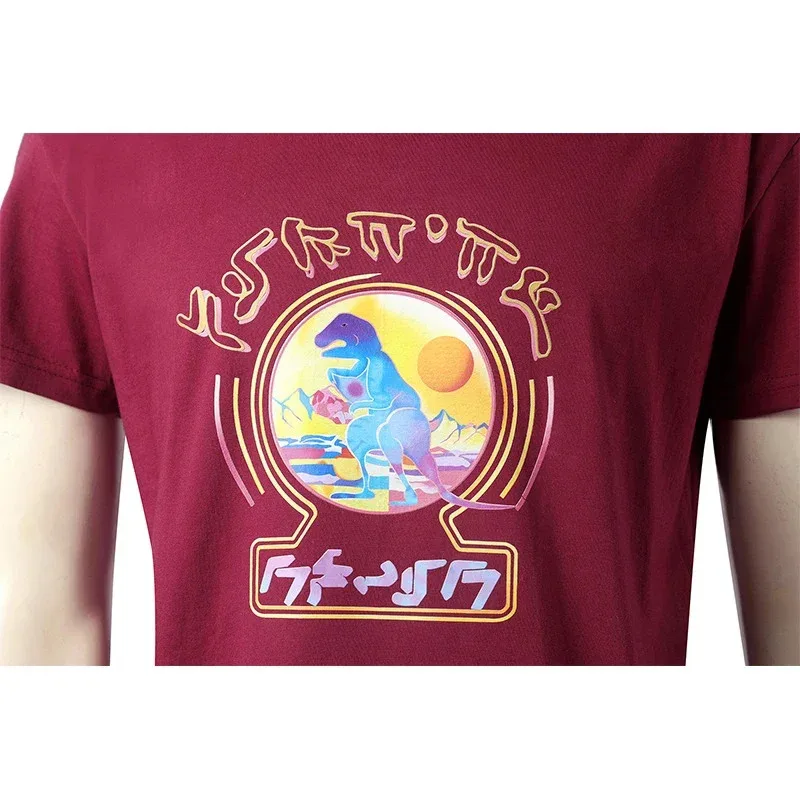 فيلم حراس المجرة المجلد 3 تأثيري حلي ستار لورد قميص بيتر جيسون كويل تأثيري الأحمر تي شيرتات قصيرة الاكمام للكبار